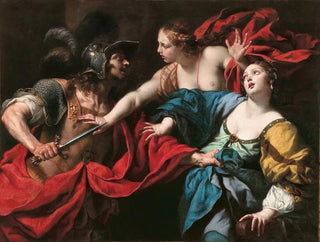 Venus preventing her son Aeneas from killing Helen of Troy - Luca Ferrari — artwork view