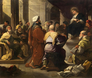 The Christ among the Doctors - Luca Giordano — artwork view