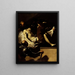 Entombment of Christ - Luca Giordano — framed artwork on a wall