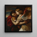 Jacob fighting with the Angel - Luca Giordano — framed artwork on a wall