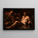 Job et ses consolateurs - Luca Giordano — framed artwork on a wall