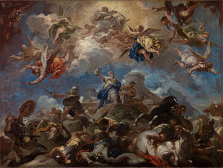 Judith showing the head of Holofernes - Luca Giordano — artwork view