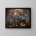Judith showing the head of Holofernes - Luca Giordano — framed artwork on a wall