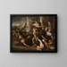 L'Enlèvement des Sabines - Luca Giordano — framed artwork on a wall