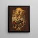 L'Assumption of the Virgin - Luca Giordano — framed artwork on a wall