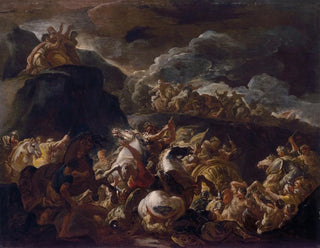 The Battle of Israel and Amalek - Luca Giordano — artwork view