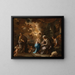 L'Éducation de la Vierge - Luca Giordano — framed artwork on a wall