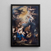 La Sainte Famille vénérée par Saint Antoine de Padoue - Luca Giordano — framed artwork on a wall