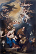 La Sainte Famille vénérée par Saint Antoine de Padoue - Luca Giordano — artwork view