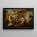 The Sacrifice of Manoah - Luca Giordano — framed artwork on a wall