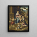 The Mystic Marriage of Saint Catherine - Luca Longhi — framed artwork on a wall