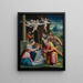 L'Adoration des bergers - Luca Longhi — framed artwork on a wall
