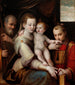 La Sainte Famille et saint Étienne - Luca Longhi — artwork view
