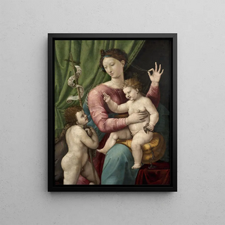 Luca Penni - The Virgin and Child with the little saint John the Baptist.webp