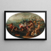 L'enlèvement d'Hélène de Troie - Luca Penni — framed artwork on a wall