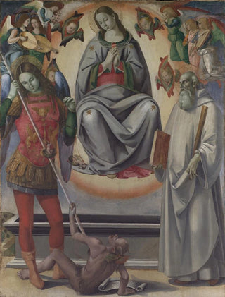 Luca Signorelli - The Assumption of the Virgin with Saints Michael and Benedict.webp