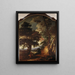 Landscape Painting with Christ - Lucas Achtschellinck — framed artwork on a wall