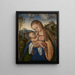 Marie with the Child - Lucas Cranach the Elder — framed artwork on a wall