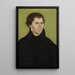 Martin Luther - Lucas Cranach the Elder — framed artwork on a wall