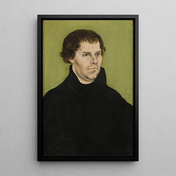 Martin Luther - Lucas Cranach the Elder — framed artwork on a wall