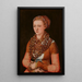 Portrait painting of Anna Buchner née Lindacker - Lucas Cranach the Elder — framed artwork on a wall