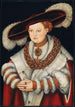 Portrait of Madeleine de Saxe, wife of Elector Joachim II of Brandenburg - Lucas Cranach the Elder — artwork view