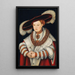 Portrait of Madeleine de Saxe, wife of Elector Joachim II of Brandenburg - Lucas Cranach the Elder — framed artwork on a wall