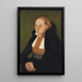 Portrait of a Lady - Lucas Cranach the Elder — framed artwork on a wall