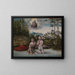 The Baptism of Christ - Lucas Cranach the Elder — framed artwork on a wall