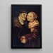 The mismatched couple - Lucas Cranach the Elder — framed artwork on a wall