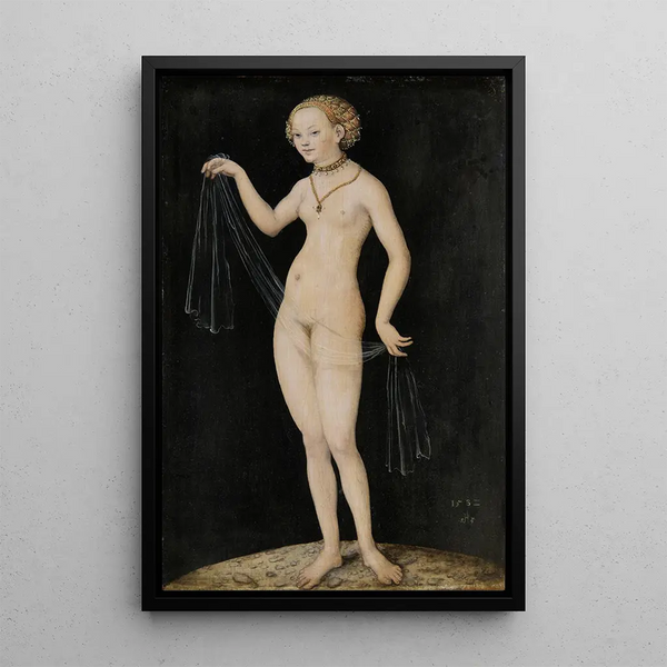 Venus - Lucas Cranach the Elder — framed artwork on a wall