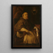 Portrait painting of François de Gand-Vilain 1647-1666 Bishop of Tournai - Lucas Franchoys the Younger — framed artwork on a wall