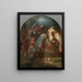 Saint Louis IX King of France Receives Pierre de Corbie - Lucas Franchoys the Younger — framed artwork on a wall
