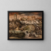 Place forte dans un paysage d'hiver - Lucas Gassel — framed artwork on a wall