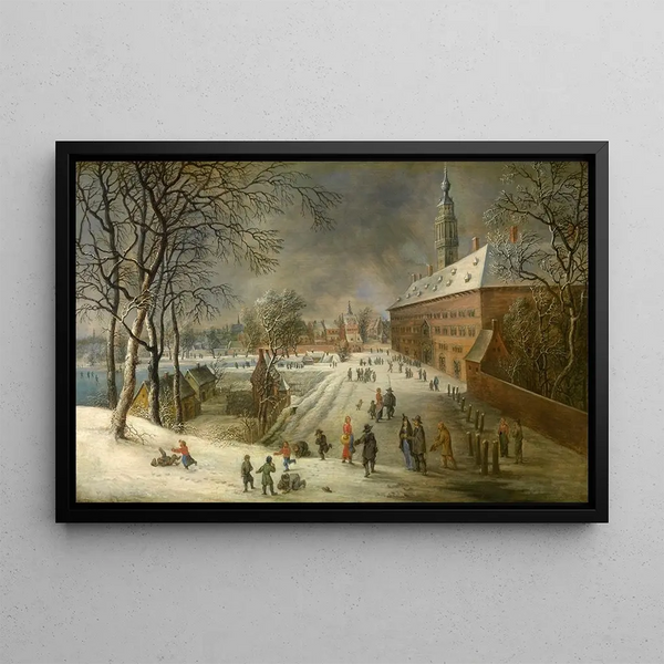 L'Oosterhuis in Antwerp - Lucas van Uden — framed artwork on a wall