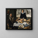 Double portrait of an elderly couple - Lucas van Valckenborch — framed artwork on a wall