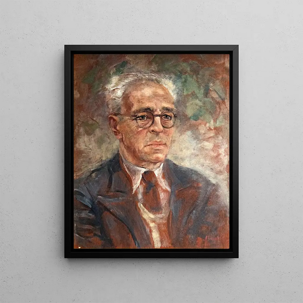 Portrait Painting of Giovanni Leonardi - Luce Boyals — framed artwork on a wall