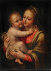 Madonna and Child - Lucia Anguissola — framed artwork on a wall