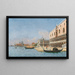 Venice Painting, Doge's Palace - Luciano Contento — framed artwork on a wall