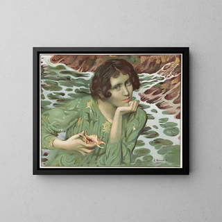 La Voix des Sources - Lucien-Hector Monod — framed artwork on a wall