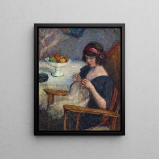Lucien Abrams - Girl Sewing.webp