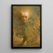 Mask of Beethoven - Lucien Lévy-Dhurmer — framed artwork on a wall