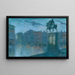 Campo Santi Giovanni e Paolo, Venice at dusk - Lucien Lévy-Dhurmer — framed artwork on a wall