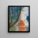 The Marabout - Lucien Lévy-Dhurmer — framed artwork on a wall