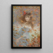 Portrait of Suzanne de Laborde, Countess Doria - Lucien Lévy-Dhurmer — framed artwork on a wall