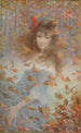 Portrait of Suzanne de Laborde, Countess Doria - Lucien Lévy-Dhurmer — artwork view