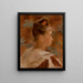 Portrait of a Lady - Lucien Lévy-Dhurmer — framed artwork on a wall