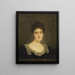 Presumed portrait of Marguerite de Schickler Countess Hubert de Pourtalès - Lucien Lévy-Dhurmer — framed artwork on a wall