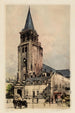 L'église et la place Saint-Germain des Prés - Lucien Marcelin Gautier — artwork view