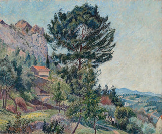 a rock from Faron, Toulon sunshine - Lucien Pissarro — artwork view
